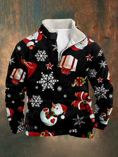 Stylish Christmas Graphic Pullover Hoodies coofandy PAT8 S 