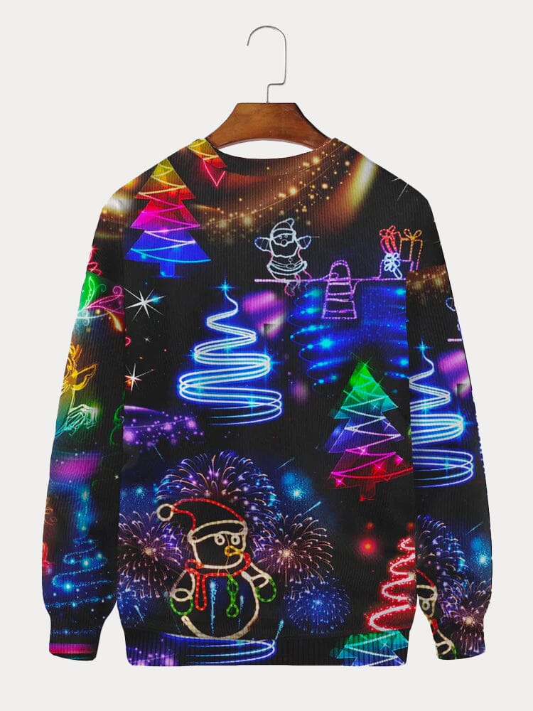 Christmas Lights Graphic Sweatshirts Hoodies coofandy 