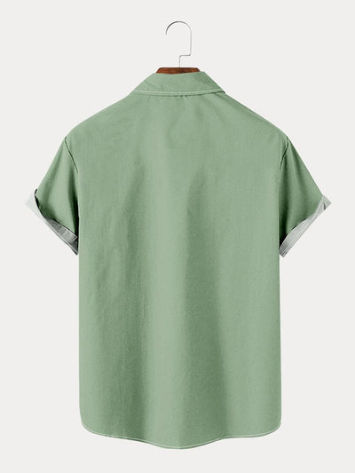 Coconut Tree Graphic Cotton Linen Shirt Shirts coofandy 