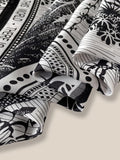 Stylish Printed Square Silk Scarf Scarf coofandy 
