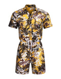 Coofandy Floral One Piece Hawaiian Jumpsuit (US Only) Jumpsuit coofandy 