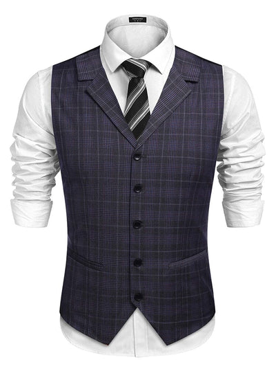 Coofandy Slim Fit Twill Dress Waistcoat (US Only) Vest coofandy Dark Grey S 