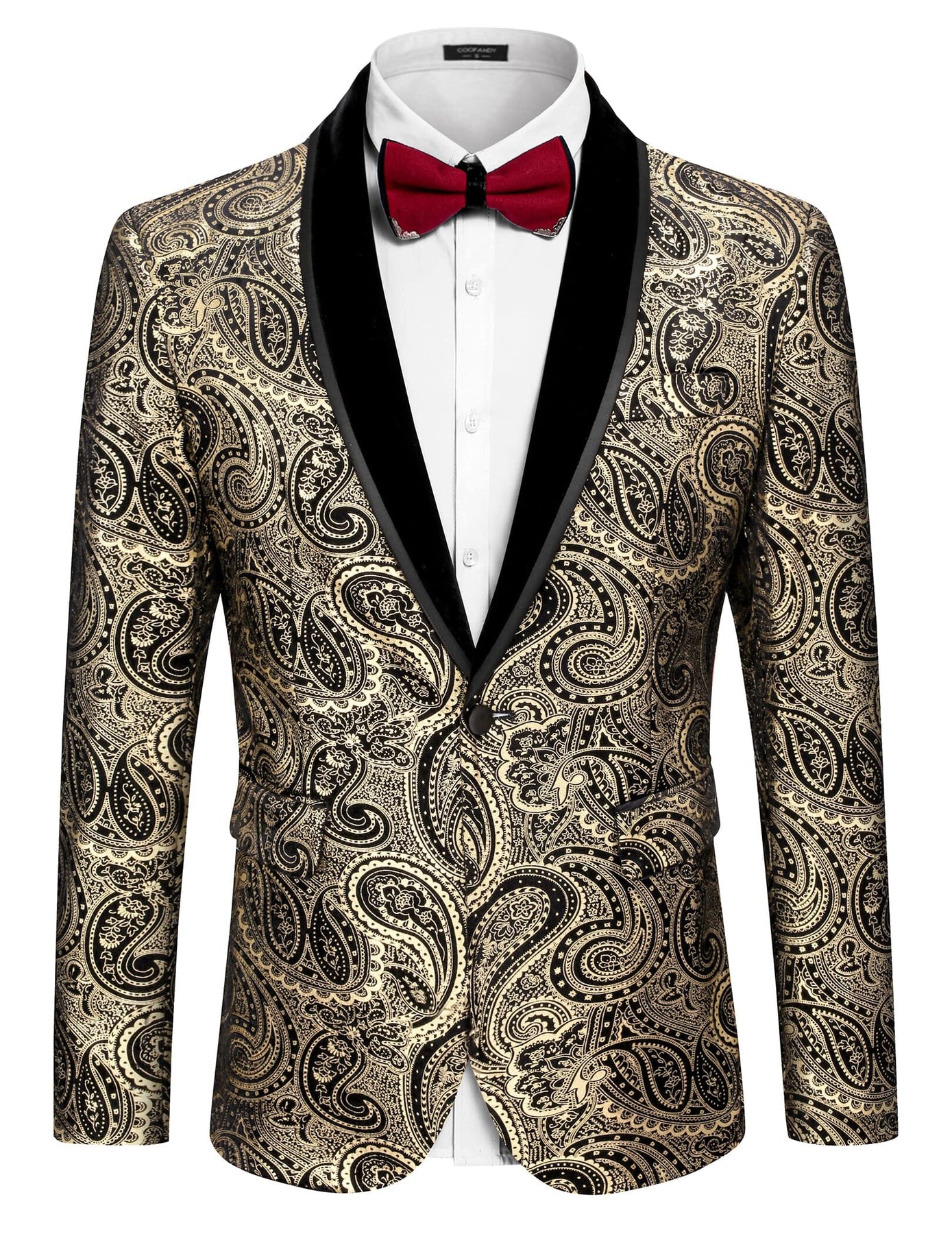 Elegant Floral Wedding Blazer | High-Quality Velvet Suit Jacket – coofandy