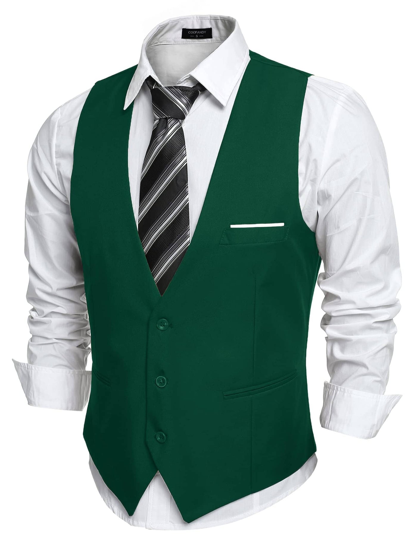 Coofandy Slim Fit Jacket Vest (US Only) Vest coofandy Army Green S 